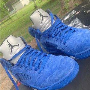 Jordan 5 retro Blue suede
